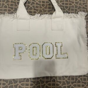 White and Gold Tote Bag